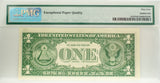 PMG 1957 $1 Silver Certificate Star Note CU64 EPQ