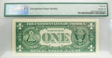 PMG 1963-L $1 Federal Reserve Note San Francisco Unc66 EPQ