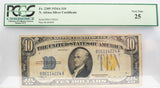 1934-A $10 North African Silver Certificate VF25