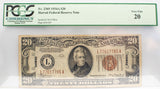 PCGS 1934-A $20 Hawaiian Silver Certificate VF20