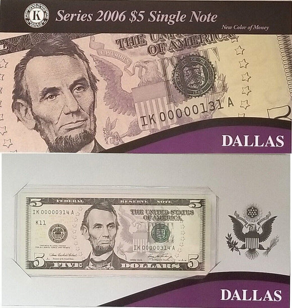 BEP 2006 $5 