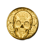 Day of the Dead Skull 1/200th oz Gold MS70 ICG