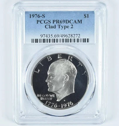 1976-S TI Clad Eisenhower Dollar PR69 DCAM PCGS