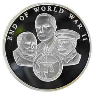 End Of World War 2 Silver Coin
