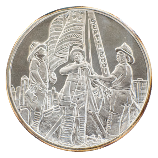 1 ounce Silver Land of the Free Firefighters