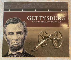 BEP Gettysburg 150th Anniversary Currency Set