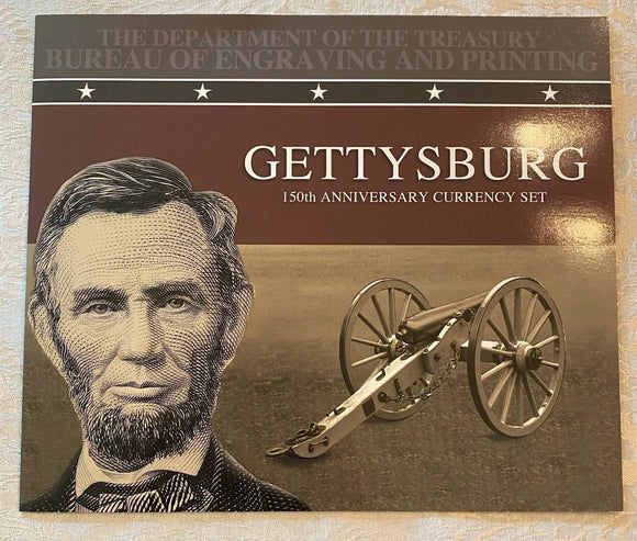 BEP Gettysburg 150th Anniversary Currency Set
