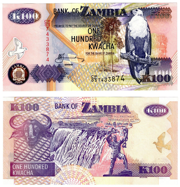 2008 Zambia 100 Kwacha