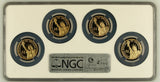2007-S Presidential Dollar 4 Coin Proof Set PF69 Ultra Cameo