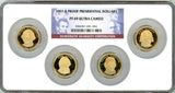 2007-S Presidential Dollar 4 Coin Proof Set PF69 Ultra Cameo
