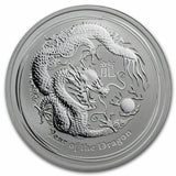 2012 50C 1/2 oz Australia Silver Year of the Dragon