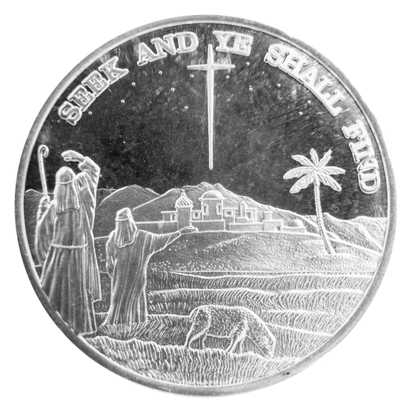 2006 Seek and Ye Shall Find Holiday Silver Round