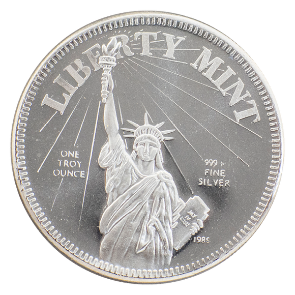 One Ounce Silver Statue of Liberty Round
