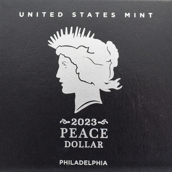 2023 Peace Dollar Philadelphia Mint Box & COA