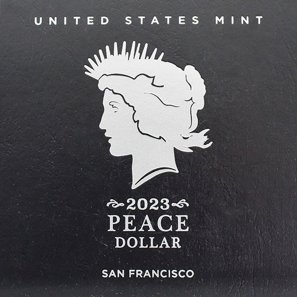 2023 Peace Dollar San Francisco Mint Box & COA