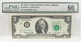 1976 $2 Atlanta Star Note PMG CU66 FR 1935-F*