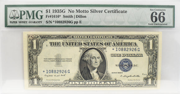 1935G FR 1616*  $1 Silver Certificate 