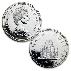 1976 Canada Silver Dollar - Parliament Library OGP