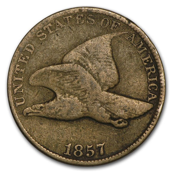 1857 Flying Eagle Cent (F) - Chattanooga Coin