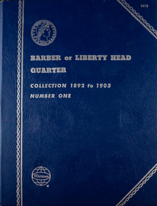 1892-1905 Barber Quarter Album (No Coins)