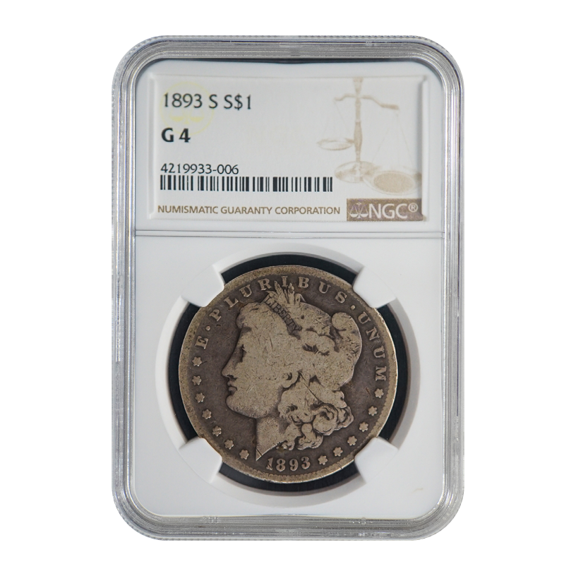 1893 S Morgan Dollar G4 NGC THE KEY DATE CCI 1893 s morgan dollar g4 ngc the key date cci