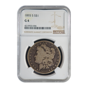 1893-S Morgan Dollar G4 NGC