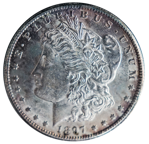1897-S Morgan Dollar Toned (AU)