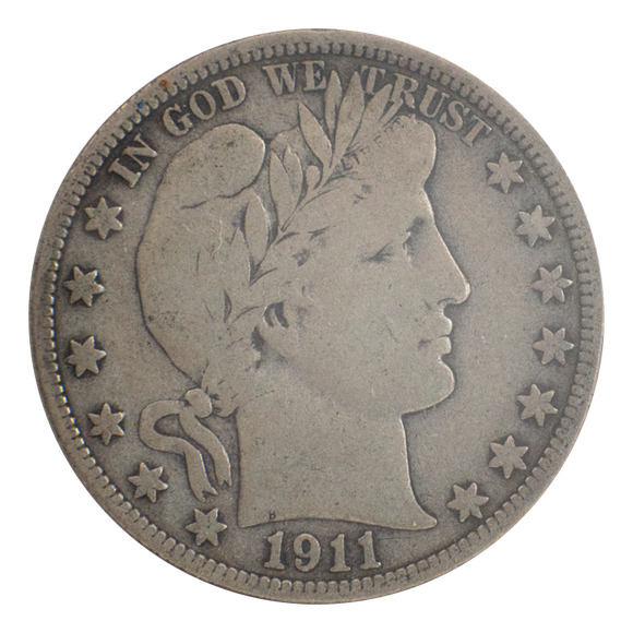 1911-D Barber Half Dollar F