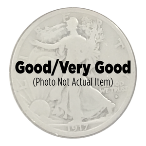 1917-D Walking Liberty Half Dollar Good/VG