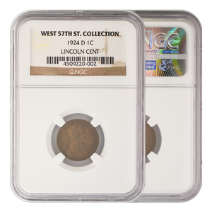 1924-D West 57th Street Collection Lincoln Penny NGC