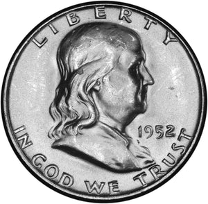 1952-D Franklin Half Dollar XF to BU