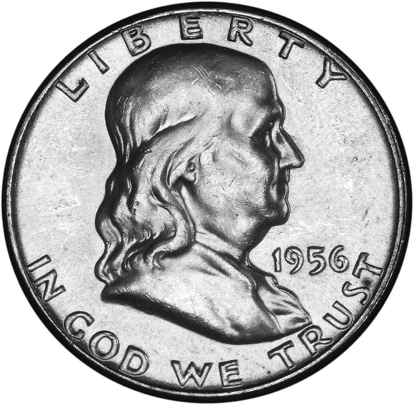1956 Franklin Half Dollar XF to BU