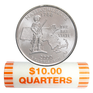 2000-P Massachusetts Quarter Rolls