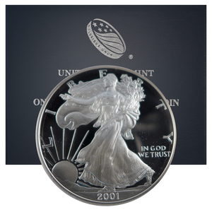 2001-W Proof Silver Eagle OGP