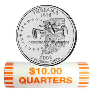 2002-P Indiana Quarter Rolls