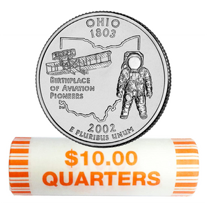 2002-P Ohio Quarter Rolls