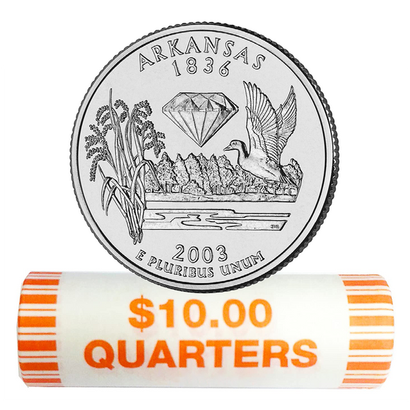 2003-P Arkansas Quarter Rolls