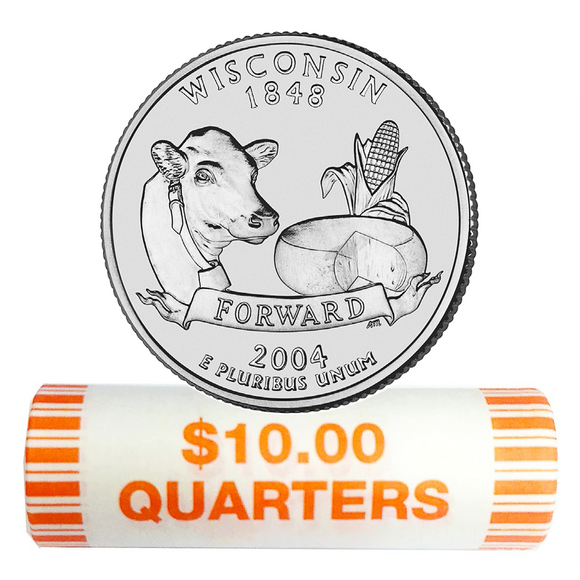 2004-D Wisconsin Quarter Rolls
