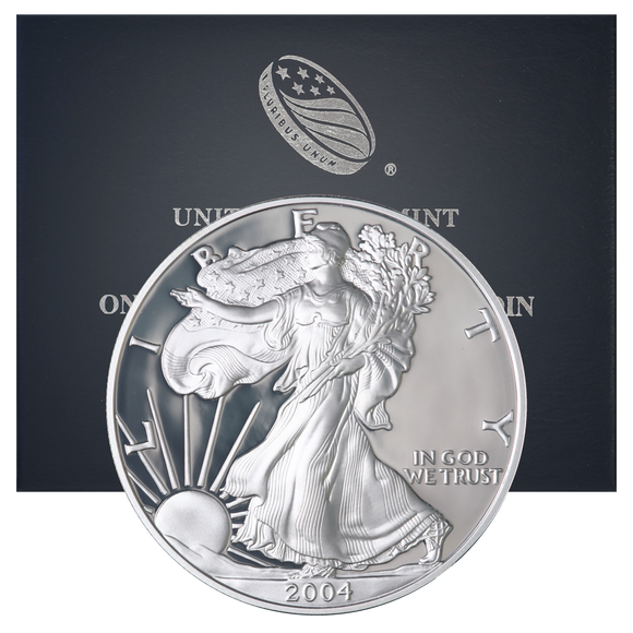 2004-W Proof Silver Eagle OGP