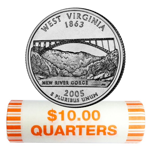2005 D&P West Virginia Quarter Rolls