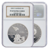 NGC 2005-P Marines $1 Commemorative Ultra Cameo