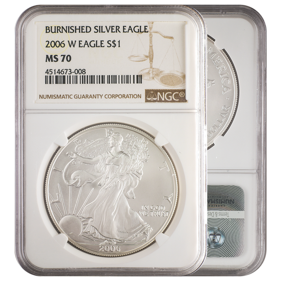 2006-W Burnished Silver Eagle 