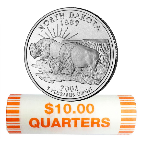 2006-P North Dakota Quarter Rolls