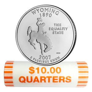 2007-P Wyoming Quarter Rolls