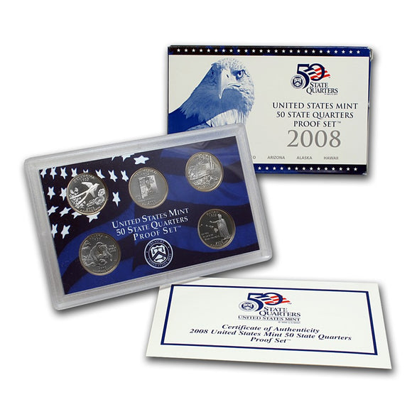 2008-S State Quarter Proof Set