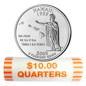 2008-P Hawaii Quarter Rolls