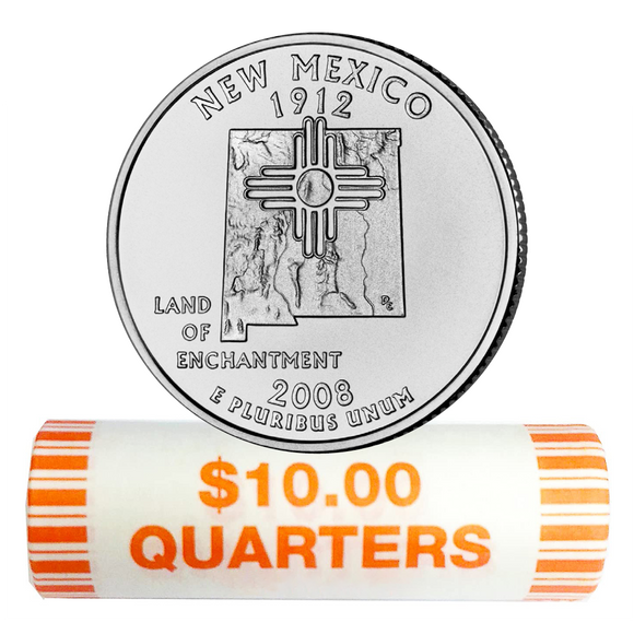 2008-P New Mexico Quarter Rolls