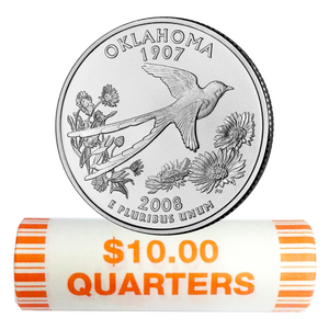 2008-P Oklahoma Quarter Rolls