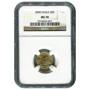 2009 American Gold Eagle $5 Early Release MS70 NGC