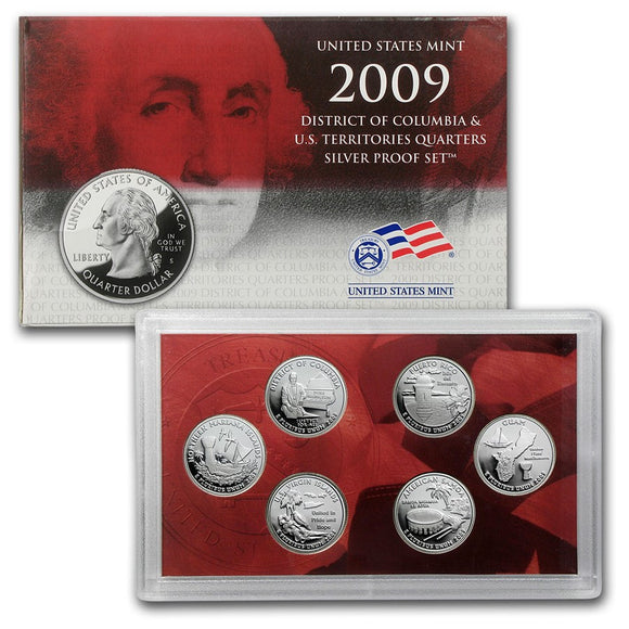 2009-S D.C. & U.S. Territories Silver Proof Quarter Set